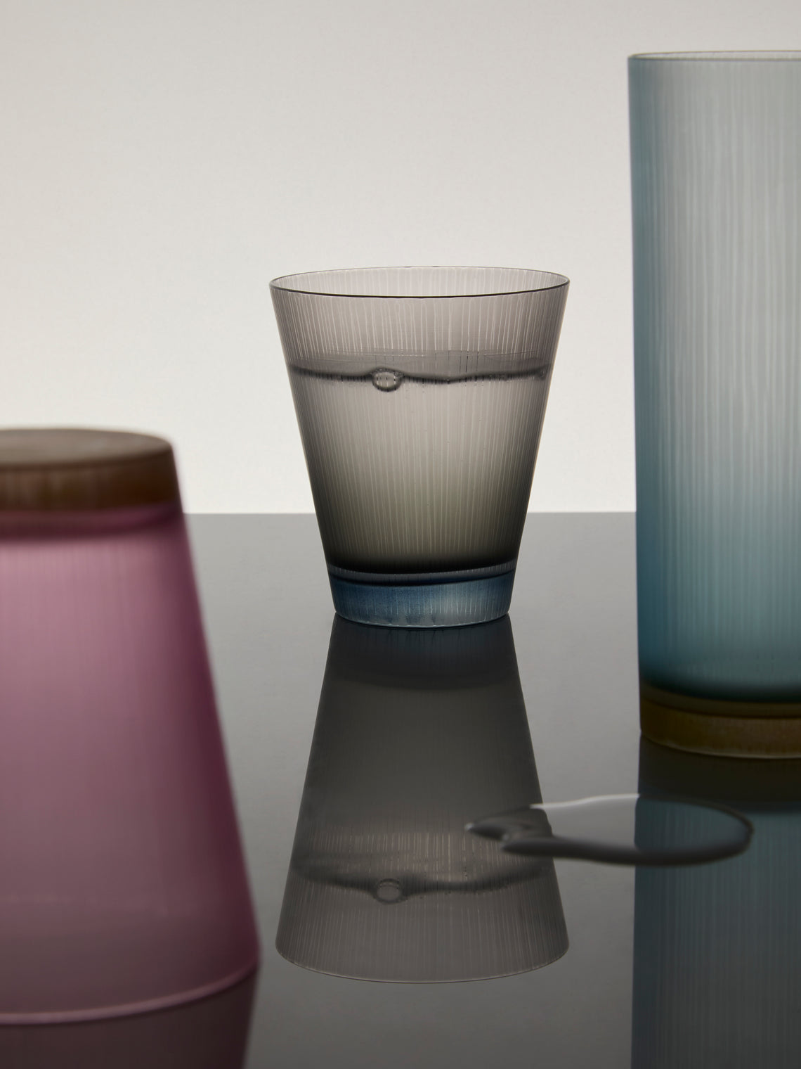 Takeyoshi Mitsui - Silence Hand-Blown Glass Tumbler - Gray - ABASK