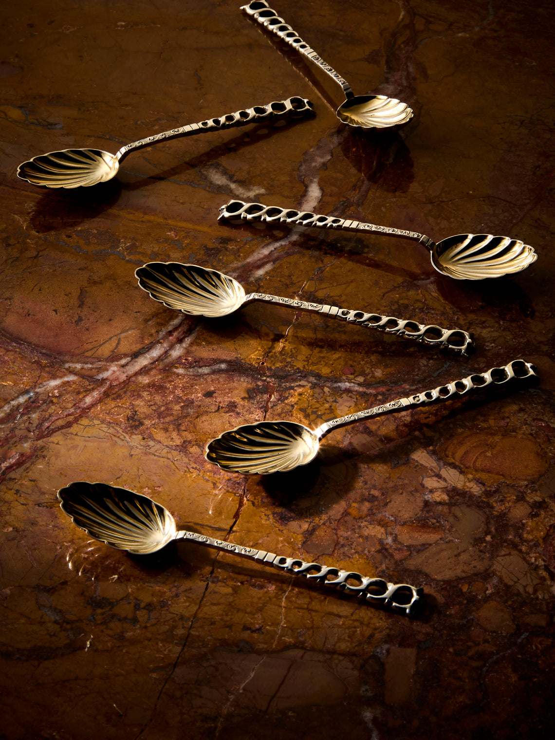 Antique and Vintage - 1898 British Chester Sterling Silver Teaspoons (Set of 6) - Silver - ABASK