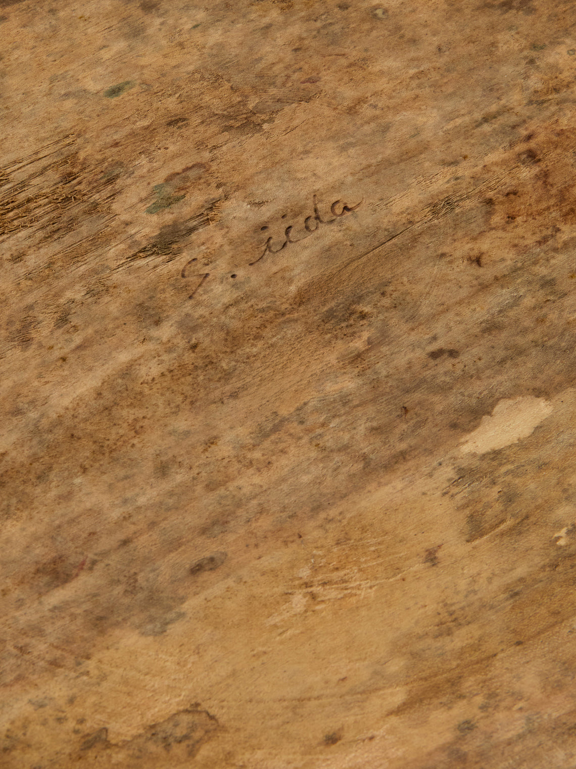 Iida Woodturning - Hand-Turned Earth-Finish Dogwood Tray (19in/49cm) - Brown - ABASK