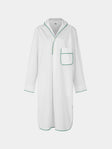 Sebline - Thread Hand-Embroidered Cotton Shirt Dress | Size: S - White - ABASK - 