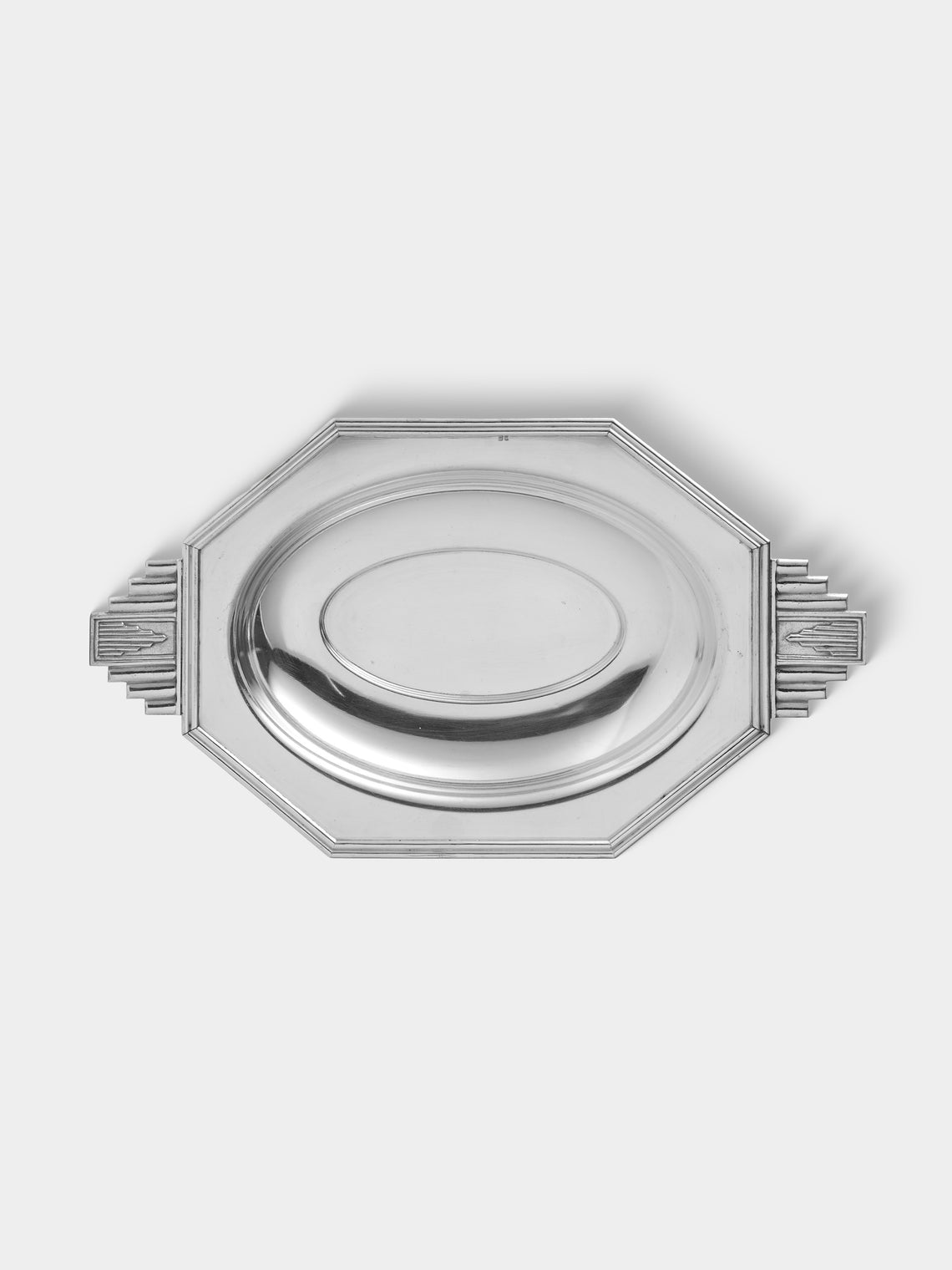 Antique and Vintage - 1930s Art Deco Silver-Plated Platter - Silver - ABASK - 