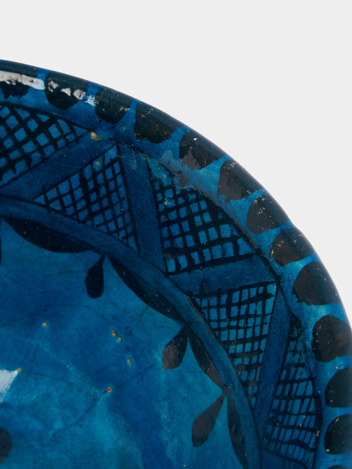 Antique and Vintage - 1950s Persian Ceramic Serving Bowl -  - ABASK
