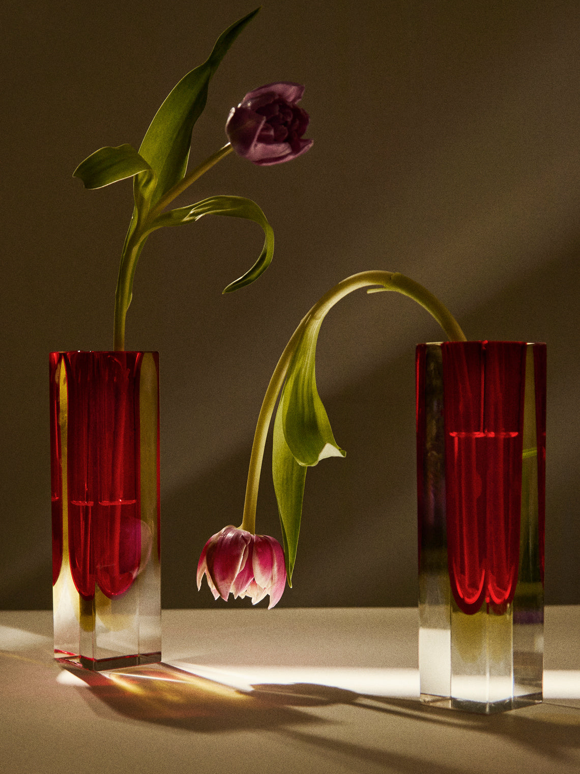 Antique and Vintage - 1970s Sommerso Murano Glass Bud Vases (Set of 2) -  - ABASK