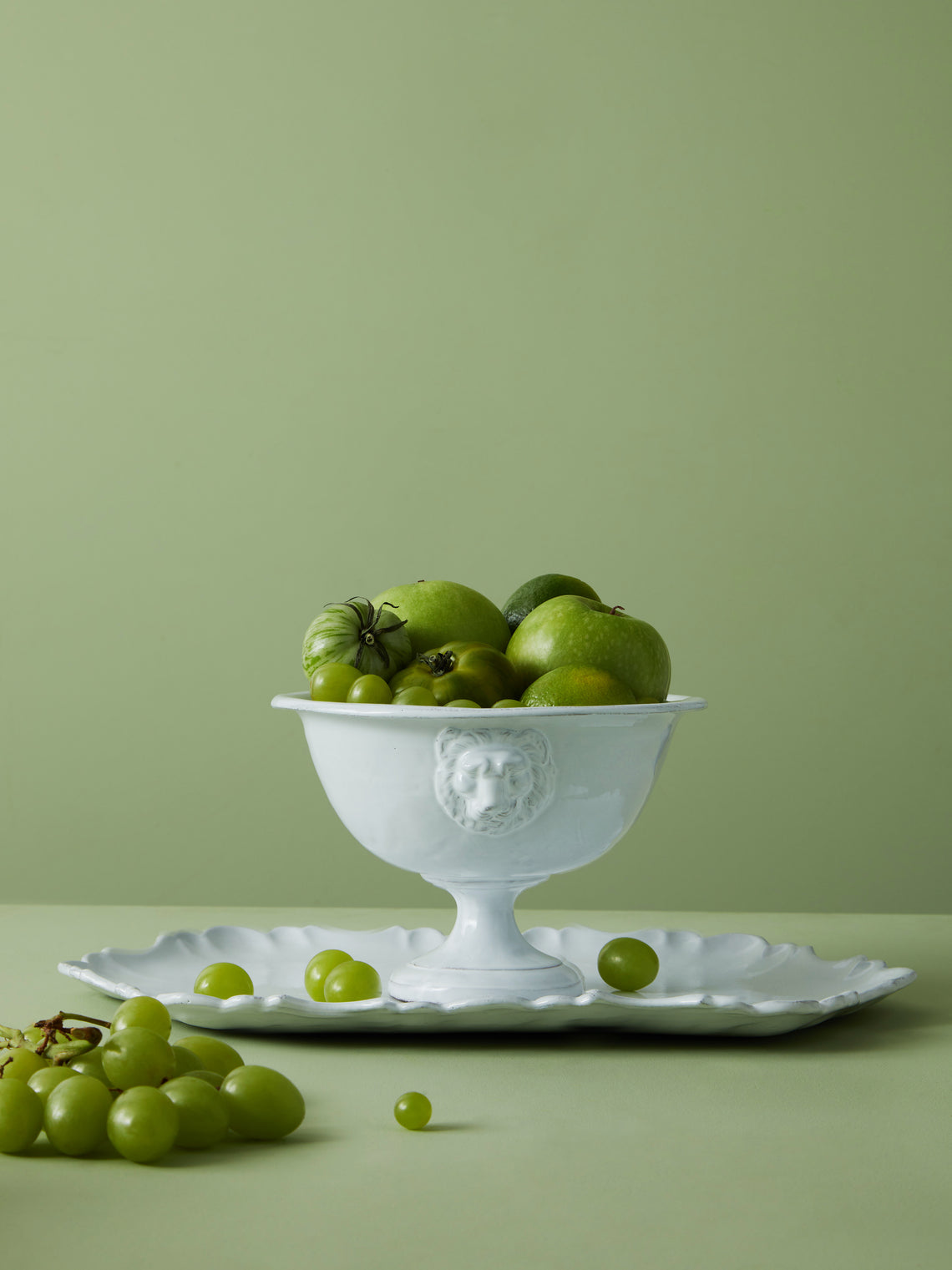 Astier de Villatte - Lion Hand-Glazed Ceramic Fruit Stand -  - ABASK