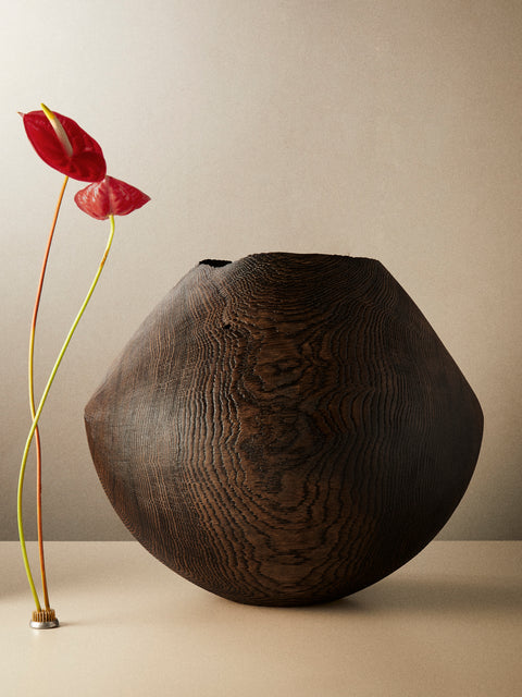 Friedemann Buehler - Dark Brown Oak Bowl - Brown - ABASK