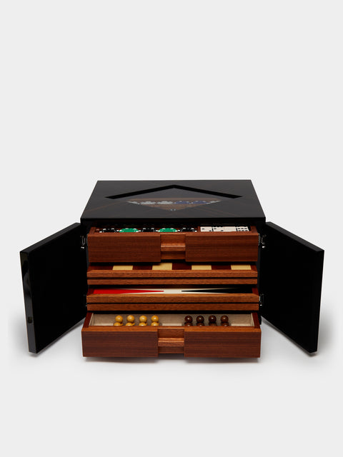 Agresti - Ebony Backgammon, Chess, Checkers and Poker Compendium -  - ABASK - 