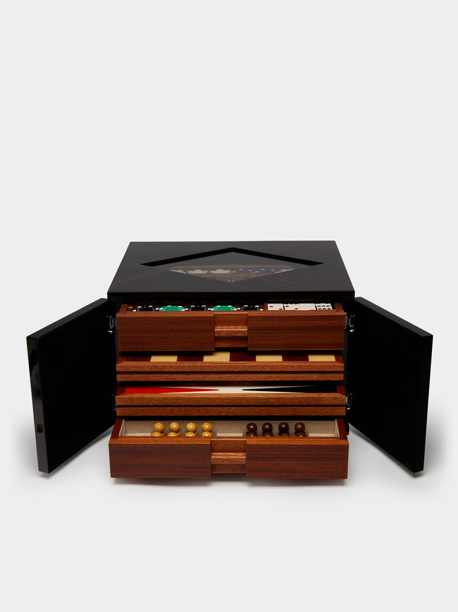 Agresti - Ebony Backgammon, Chess, Checkers and Poker Compendium -  - ABASK - 