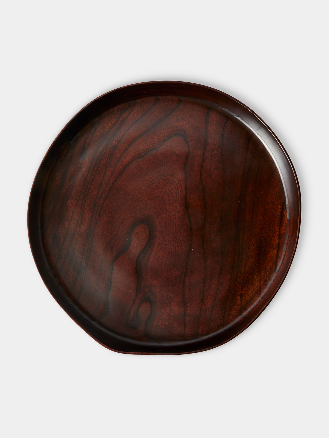 Suk Keun Kang - Hamji Ottchil Wood Low Bowl - Brown - ABASK