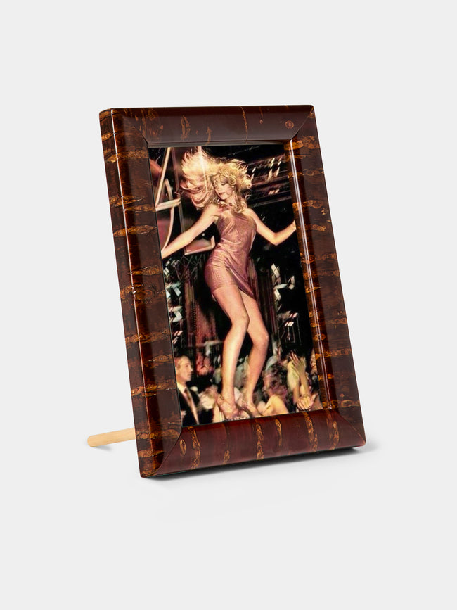 Denshiro - Cherry Bark Postcard Photo Frame - Brown - ABASK - 