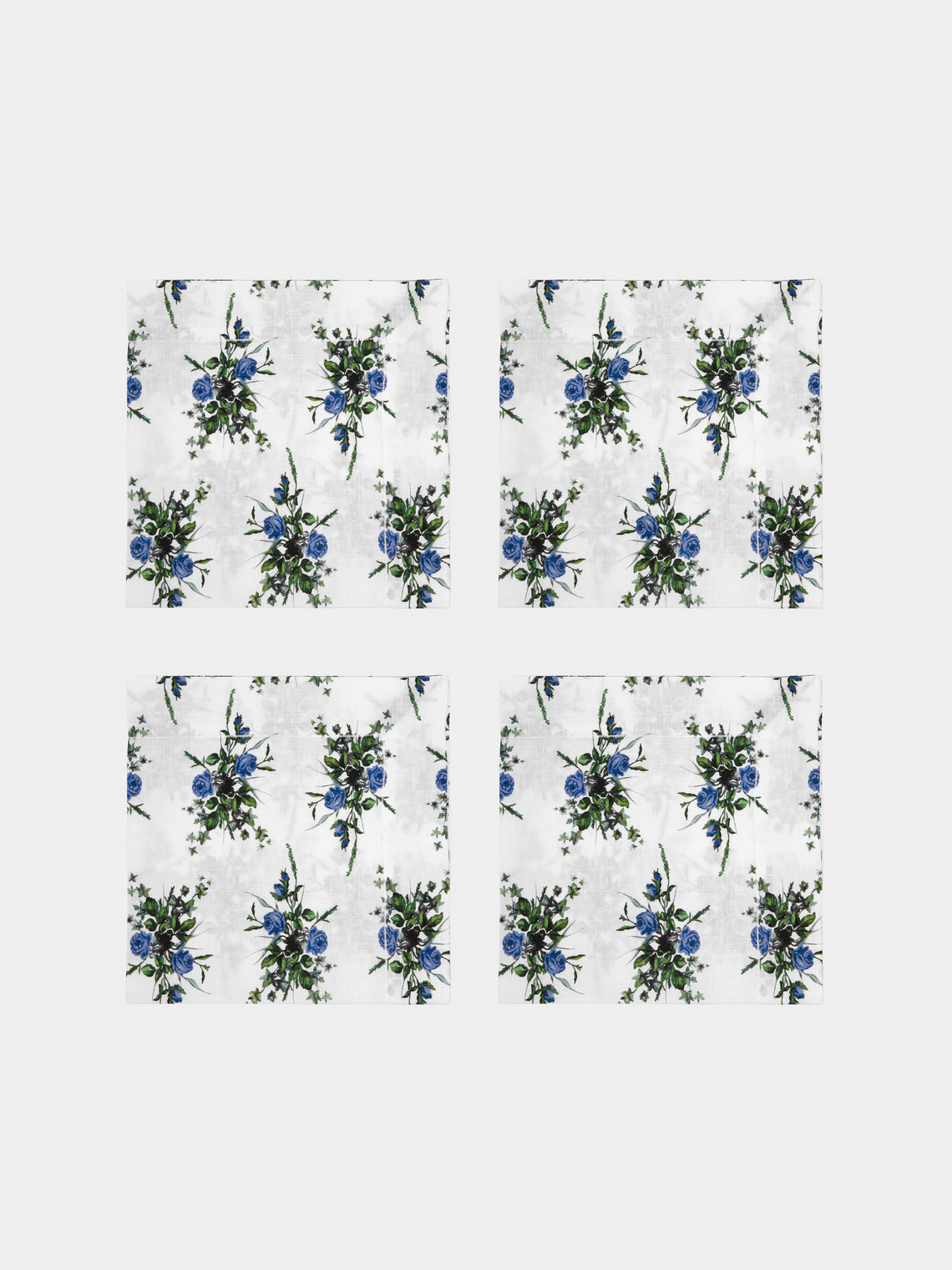 Emilia Wickstead - Linen Floral Napkins (Set of 4) -  - ABASK