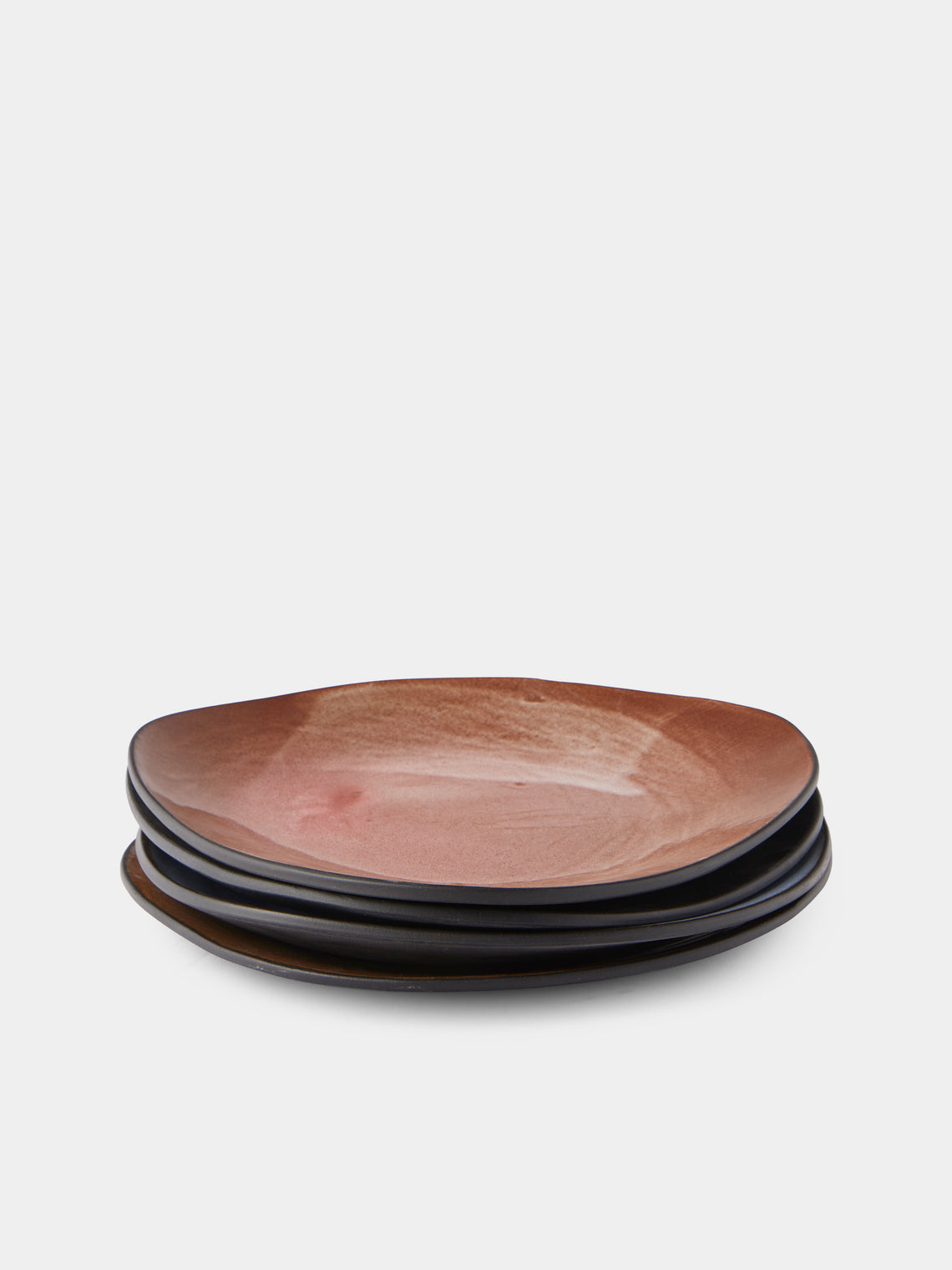 Hana Karim Studio - Hand-Built Stoneware Dinner Plates — 11in/28cm (Set of 4) - Multiple - ABASK