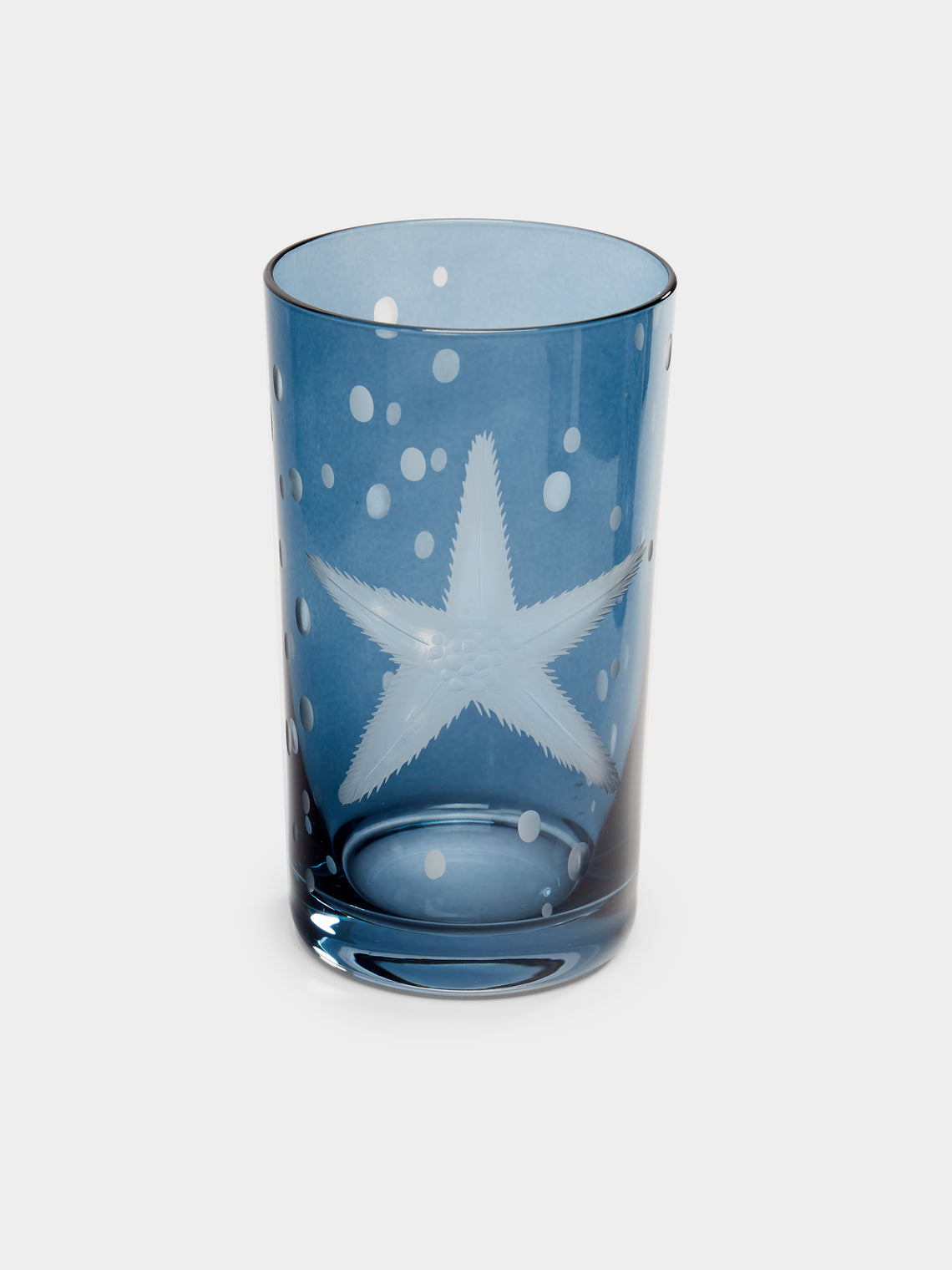 Artel - Frutti di Mare Hand-Engraved Crystal Tall Tumblers (Set of 6) -  - ABASK