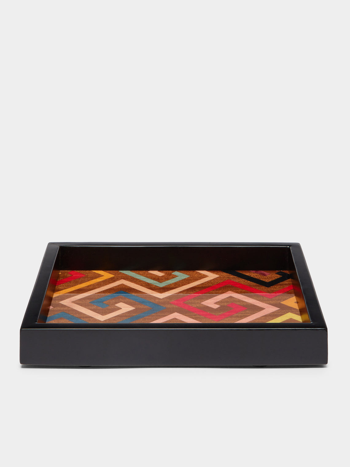 Biagio Barile - Labyrinth Wood Inlay Small Tray -  - ABASK