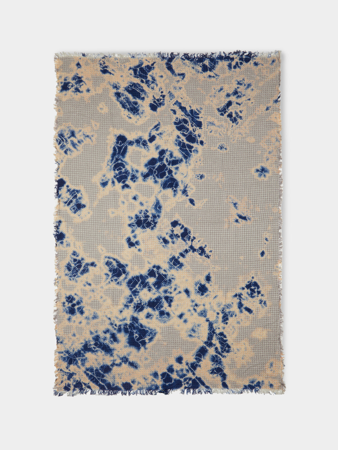 Suzusan - Shibori Waffle Linen Throw -  - ABASK