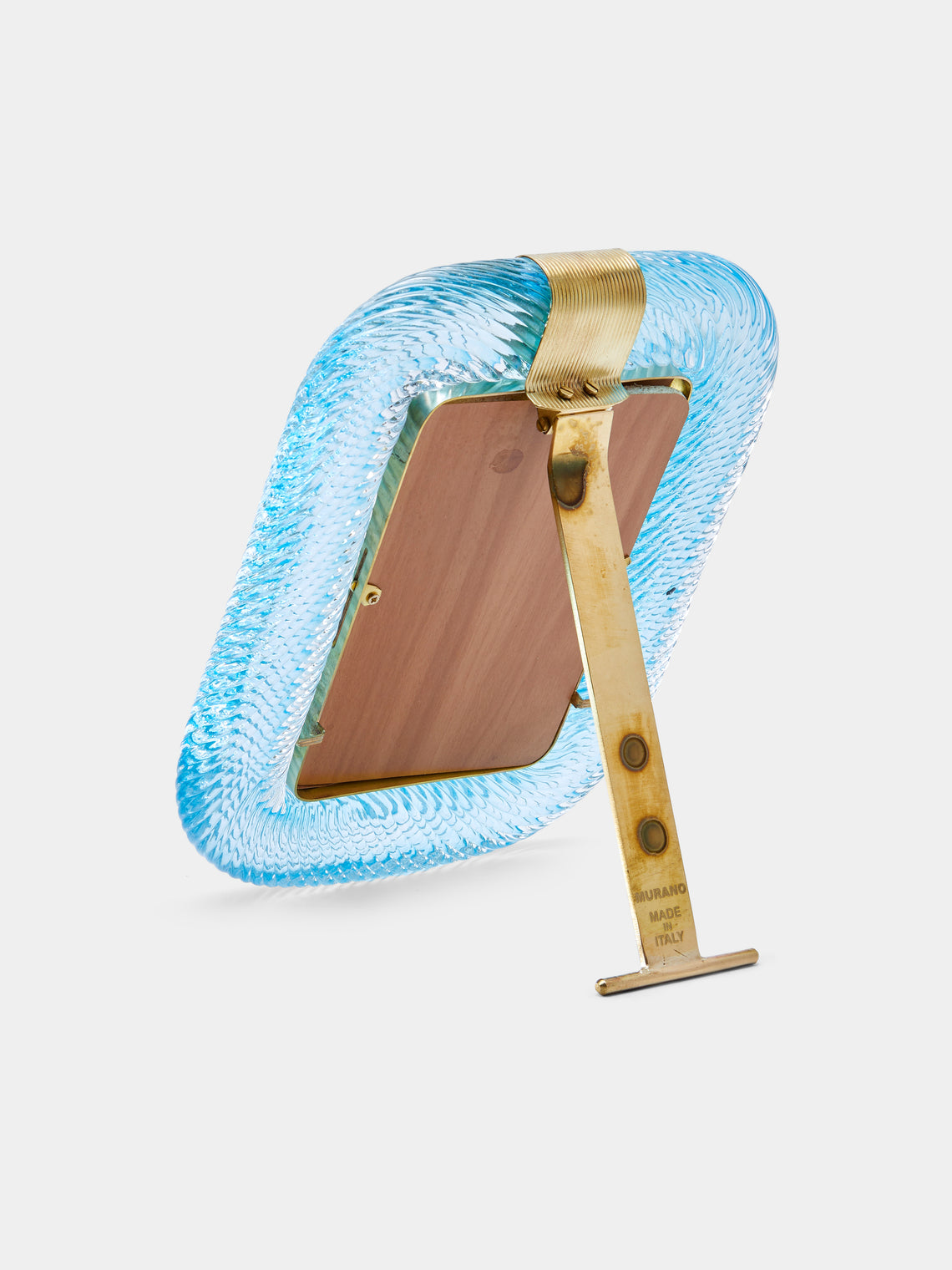 Antique and Vintage - 1960s Murano Glass Photo Frame - Blue - ABASK