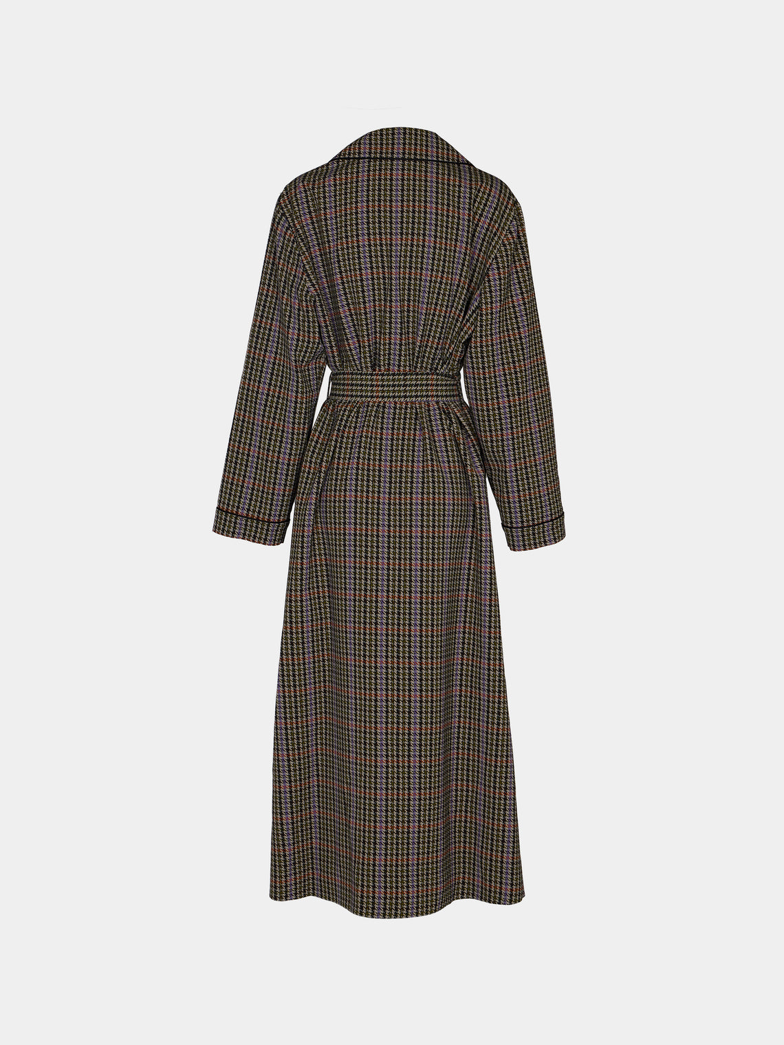 Emilia Wickstead - Georgette Houndstooth Robe | Size: M -  - ABASK