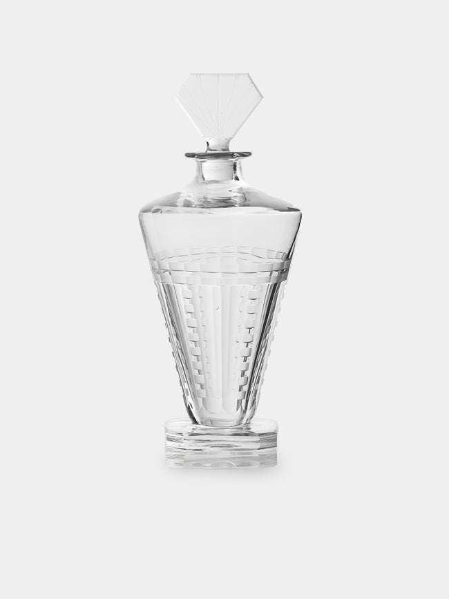 Antique and Vintage - 1920s Saint Louis Crystal Decanter - Clear - ABASK - 