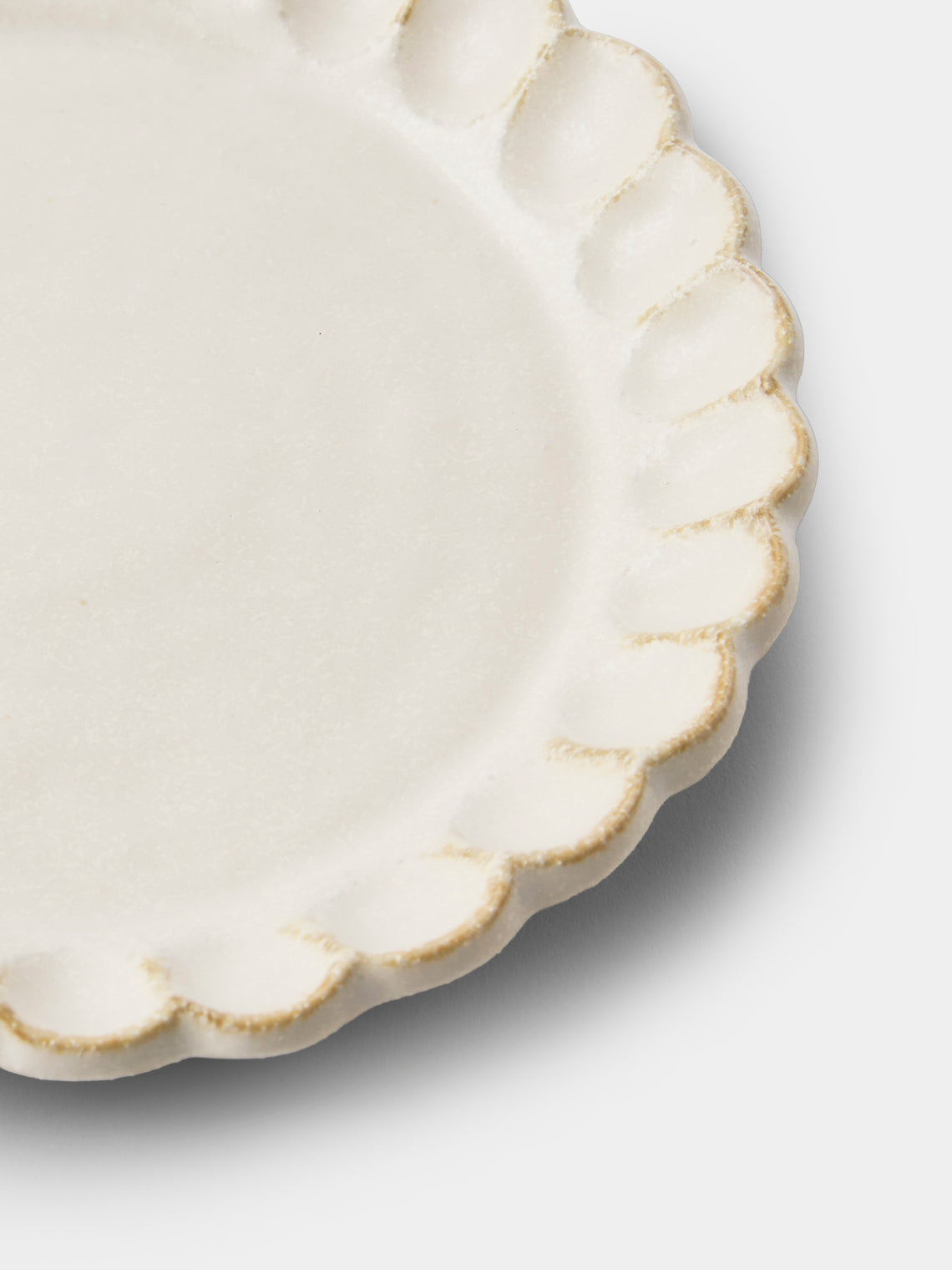 Kaneko Kohyo - Coco Ceramic Bread Plates – 7in/17.5cm (Set of 4) - White - ABASK