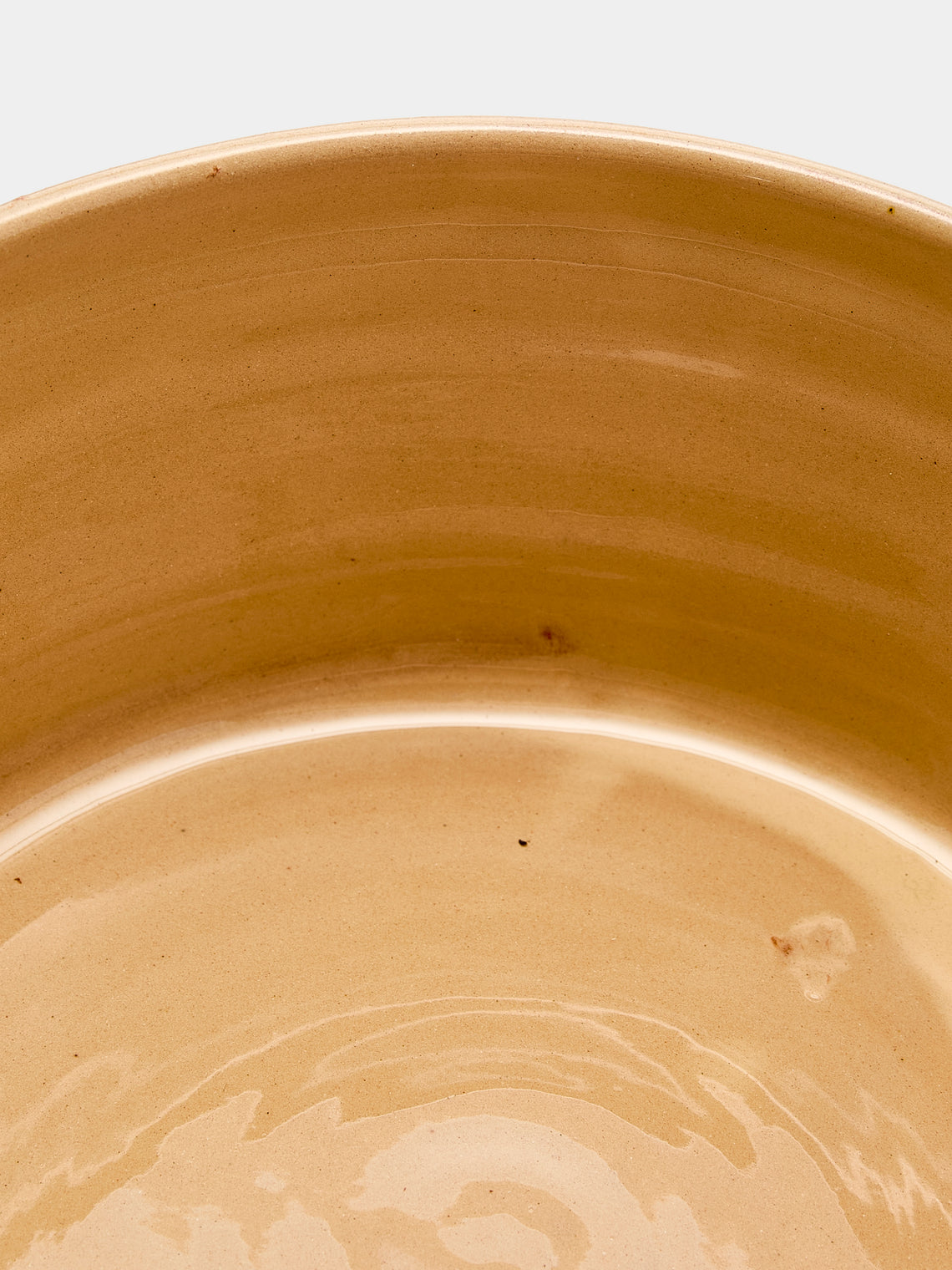 Poterie d’Évires - Flowers Hand-Painted Ceramic Round Pie Dish - Dark brown - ABASK