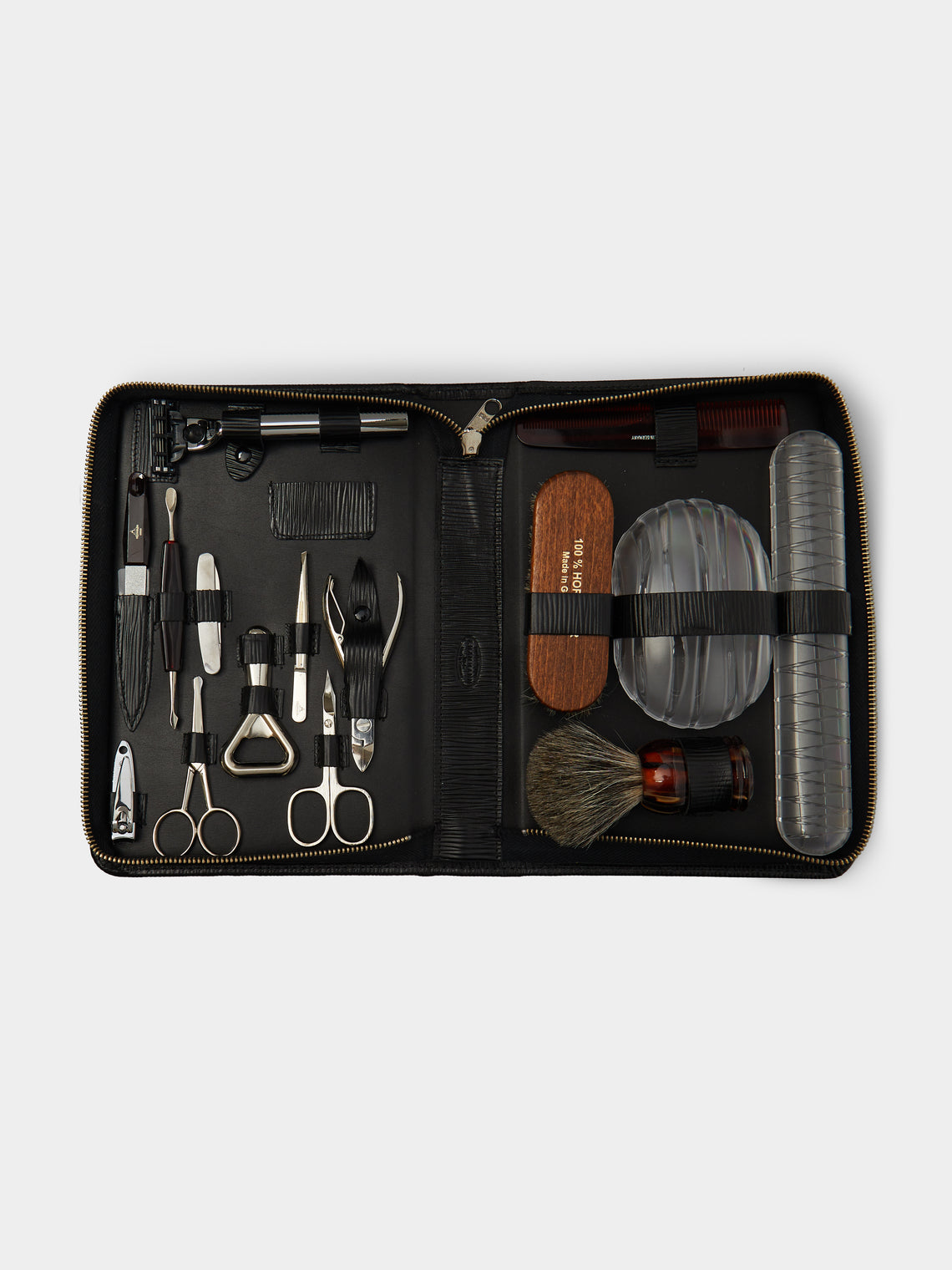 F. Hammann - Leather Large Grooming and Manicure Set -  - ABASK
