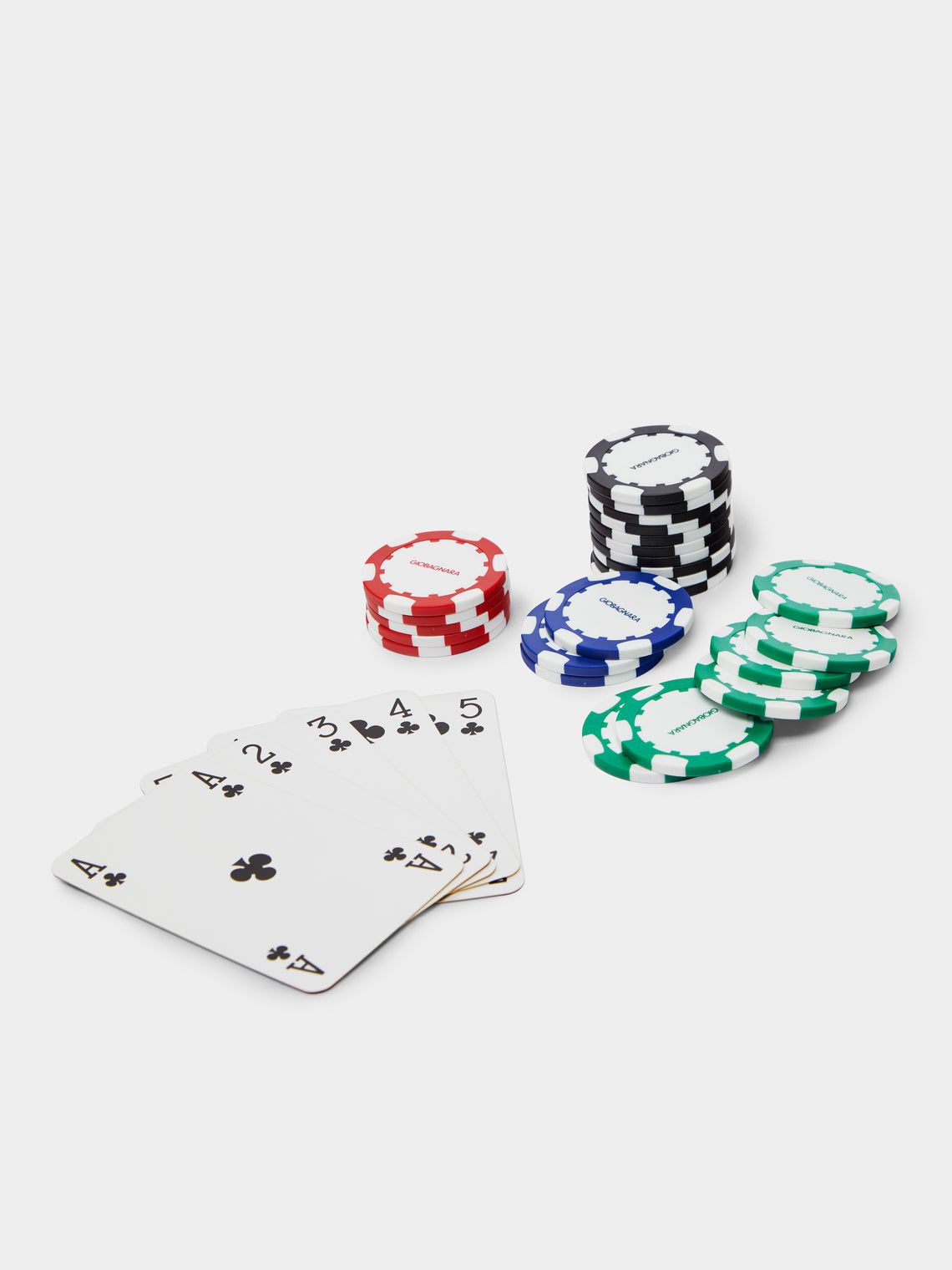 Giobagnara - Leather and Wood Poker Set - Yellow - ABASK