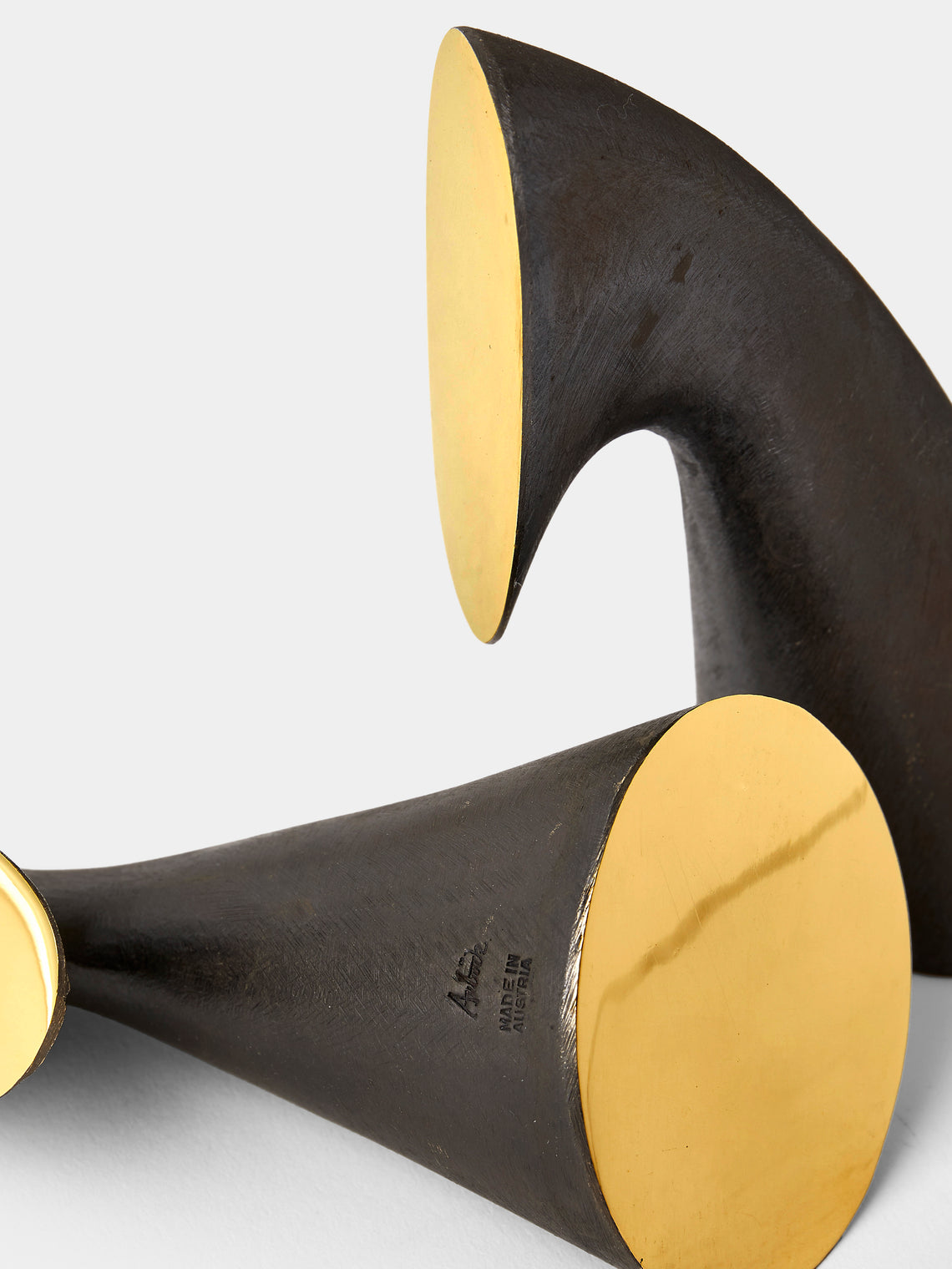 Carl Auböck - Brass Painted Bookends - Black - ABASK