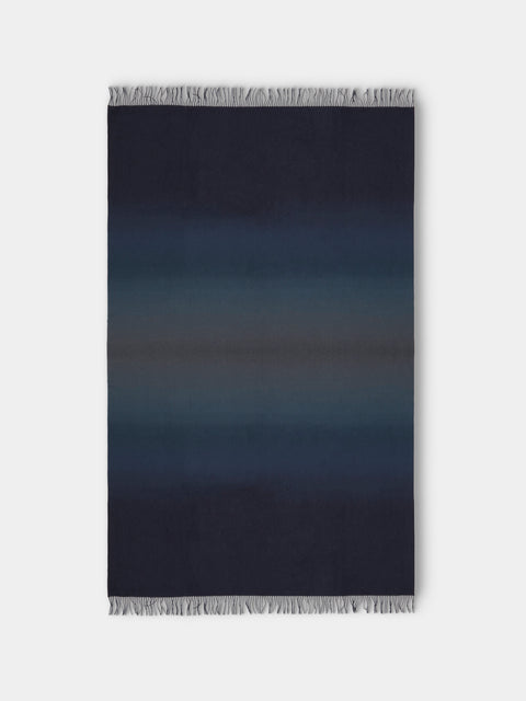 Johnstons of Elgin - Cashmere Ombré Blanket (75in/1.9m) - Black - ABASK - 