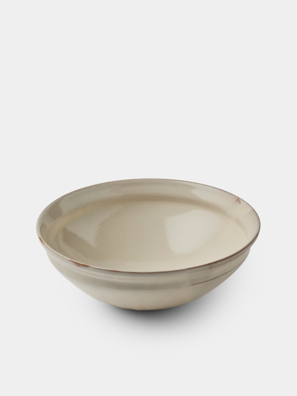 Fuminari Araga - Kohiki Slipware Shallow Bowls – 8in/21cm (Set of 4) - White - ABASK