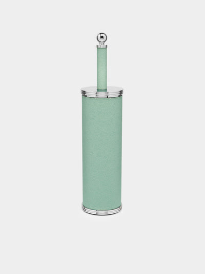 Giobagnara - Amalfi Leather Toilet Brush - Light green - ABASK - 
