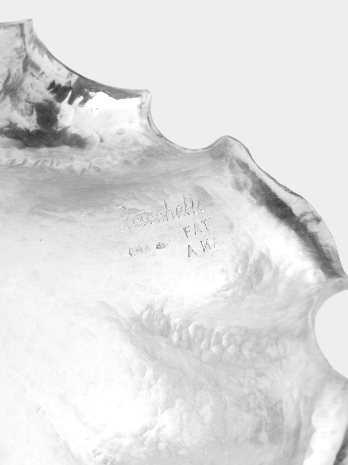 Antique and Vintage - 1970s Zucchetti Shell Solid Silver Dish - Silver - ABASK