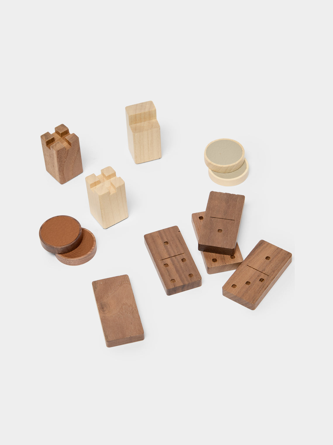 Giobagnara x Poltrona Frau - Leather Triple Checkers, Chess and Dominoes Compendium - Tan - ABASK