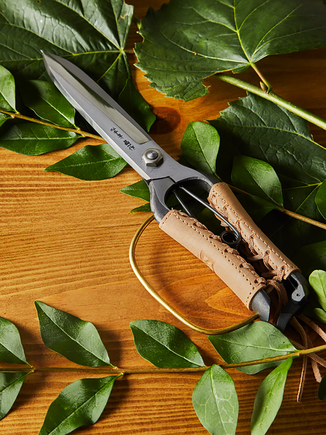 Onoyoshi Hamono - Trimming Shears with Braided Leather Handles -  - ABASK