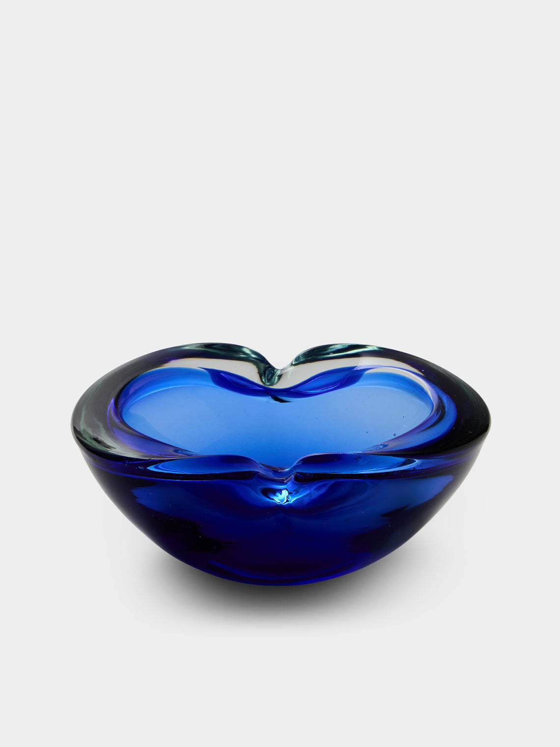 Antique and Vintage - 1970s Murano Glass Ashtray - Blue - ABASK - 