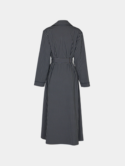 Emilia Wickstead - Georgette Houndstooth Robe | Size: M -  - ABASK - 