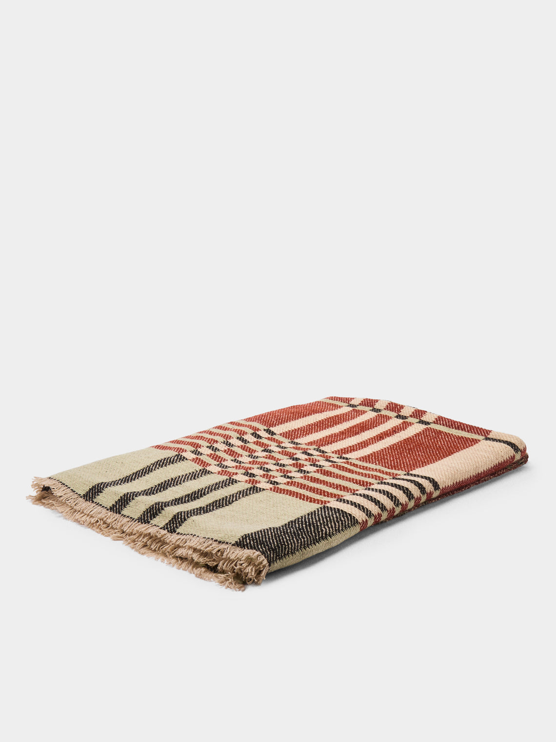 Me & K - Jacquard Cashmere Bed Blanket (106in/2.7m) - Beige - ABASK