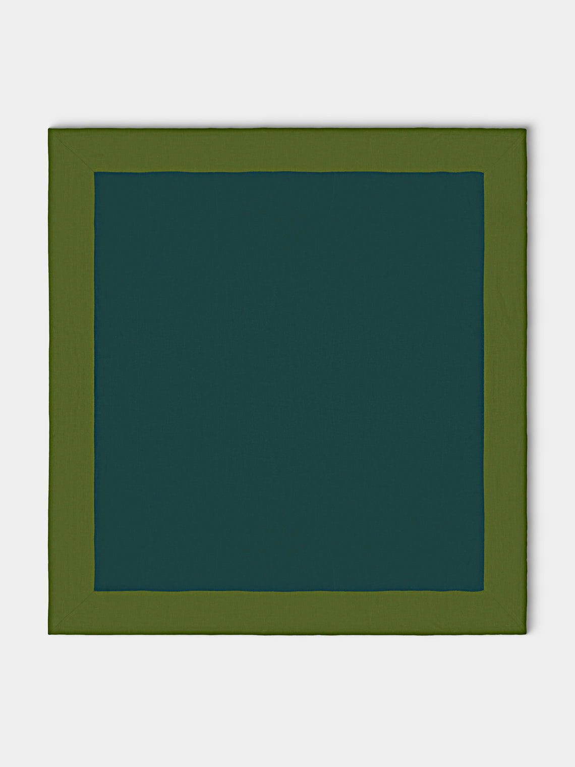 Borgo delle Tovaglie - Bauhaus Linen Square Tablecloth - Green - ABASK