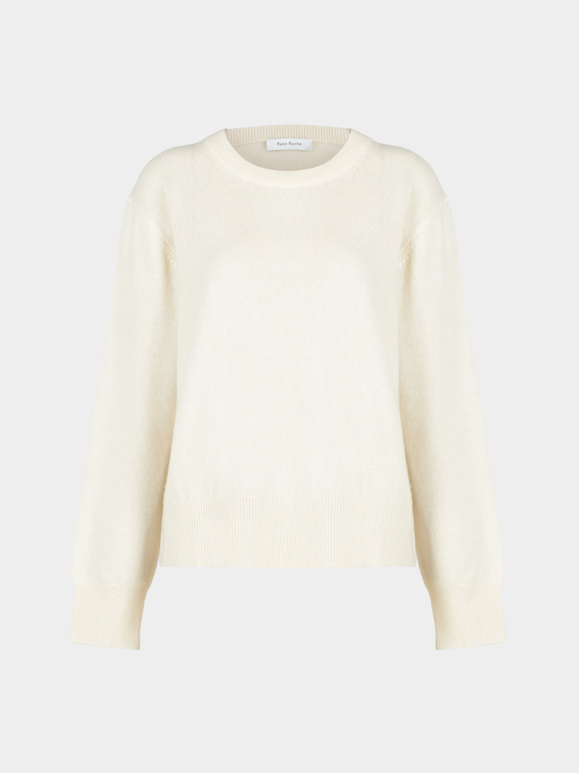 Ryan Roche - Cloud Cashmere and Silk Crew-Neck Sweater | Size: S - Ivory - ABASK - 