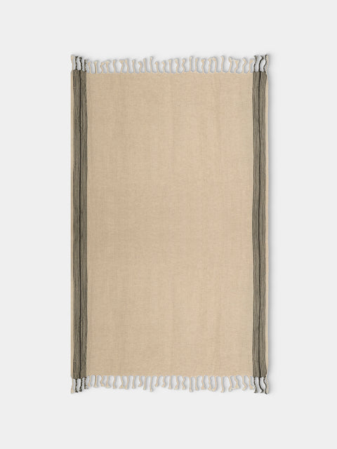 Mizar & Alcor - Neve Handwoven Linen and Cotton Towels (Set of 2) - Natural - ABASK
