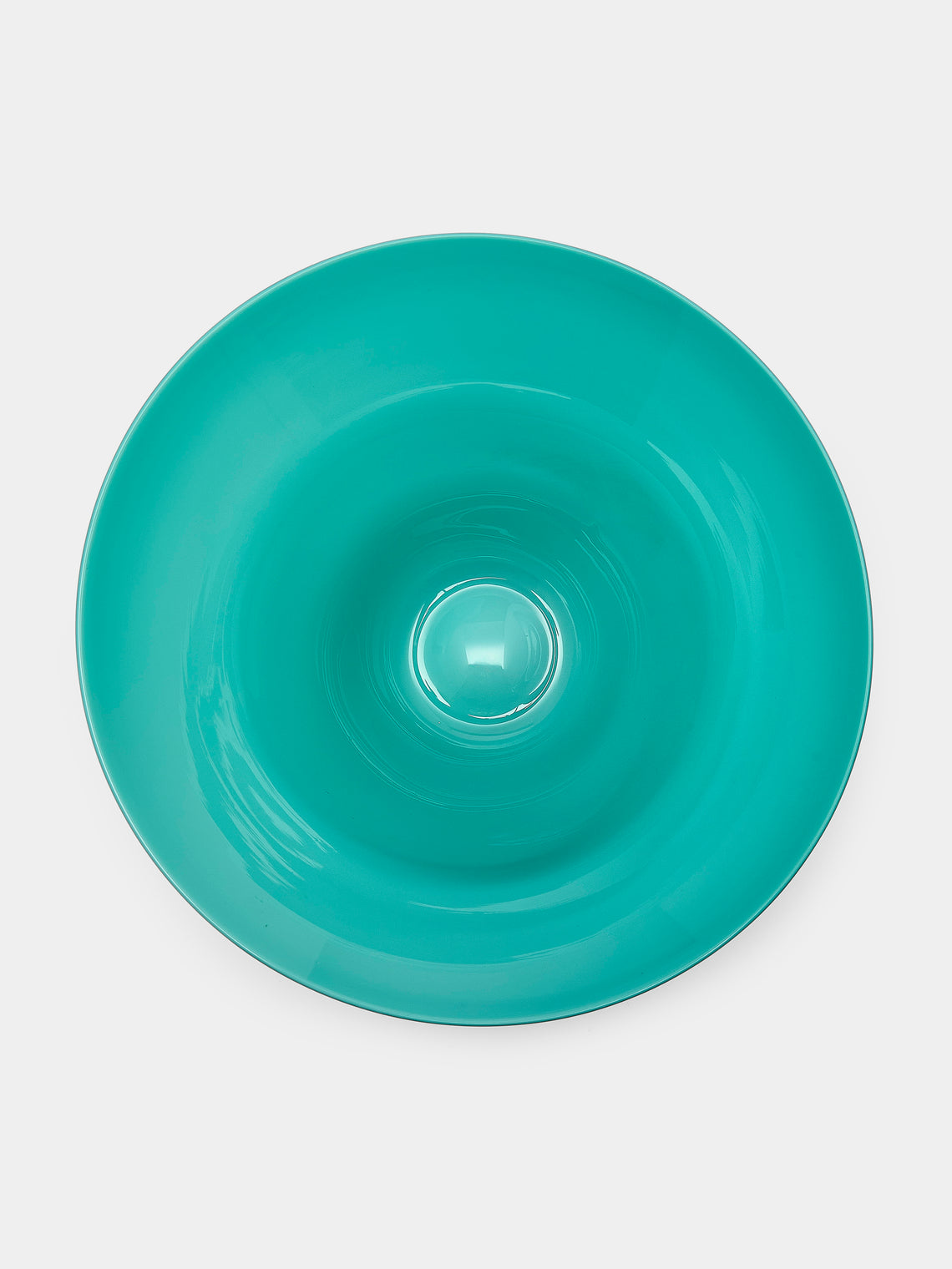 Antique and Vintage - 1980s Venini Murano Glass Bowl - Blue - ABASK