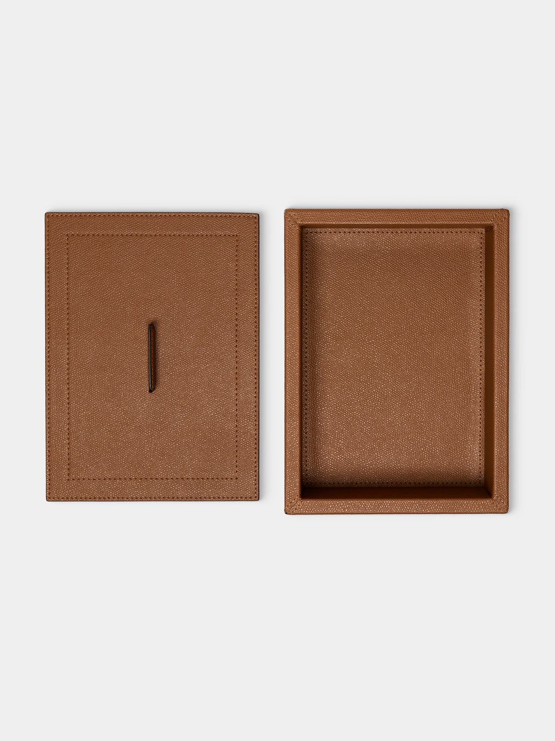 Giobagnara - Sally Leather Trinket Box - Brown - ABASK