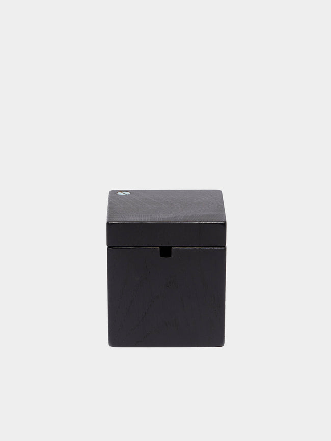 The Wooden Palate - Ebonised Oak Salt Cellar -  - ABASK - 