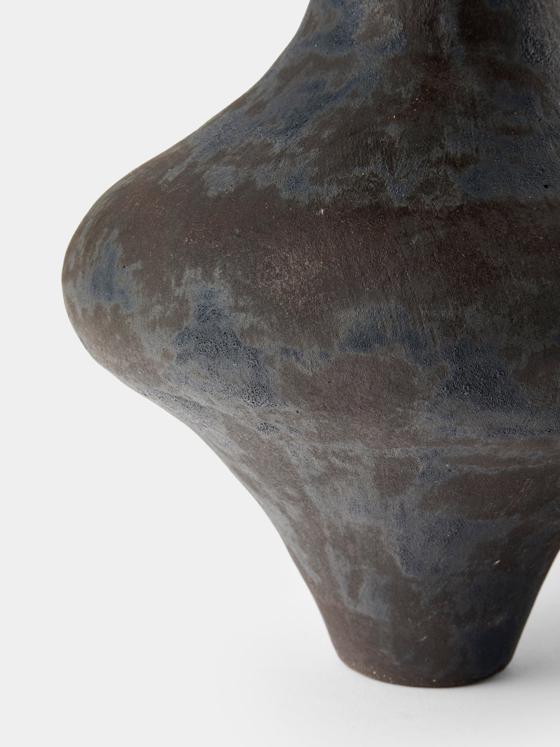 By Raffaella - Elisa Hand-Coiled Stoneware Vase (12in/30cm) - Black - ABASK
