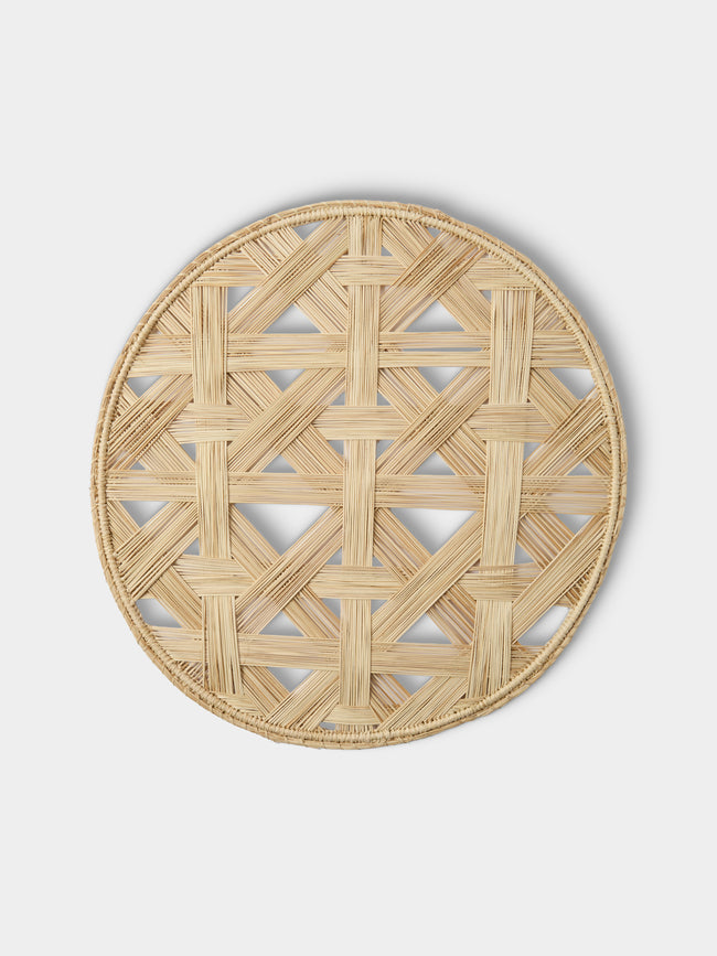Artesanías del Atlántico - | Set of 4 | Atarraya Handwoven Palm Placemats - Natural - ABASK - 