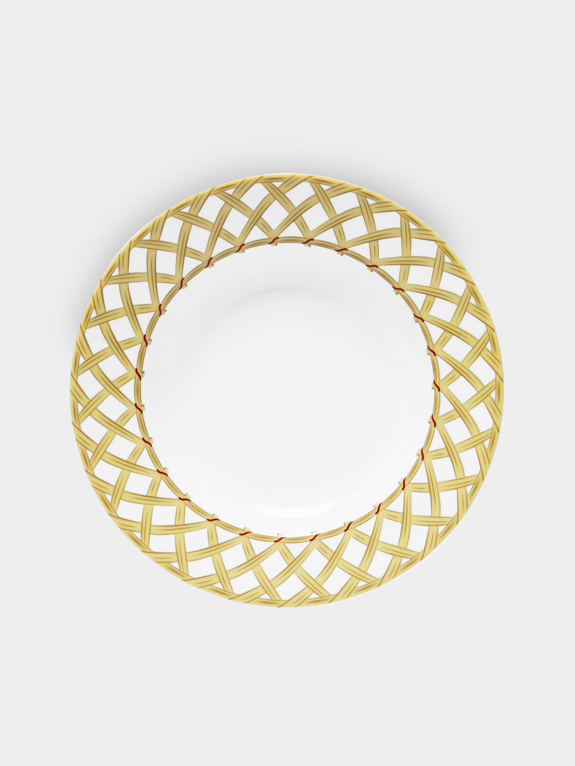 Pinto Paris - Vannerie Cottage Porcelain Soup Plate -  - ABASK