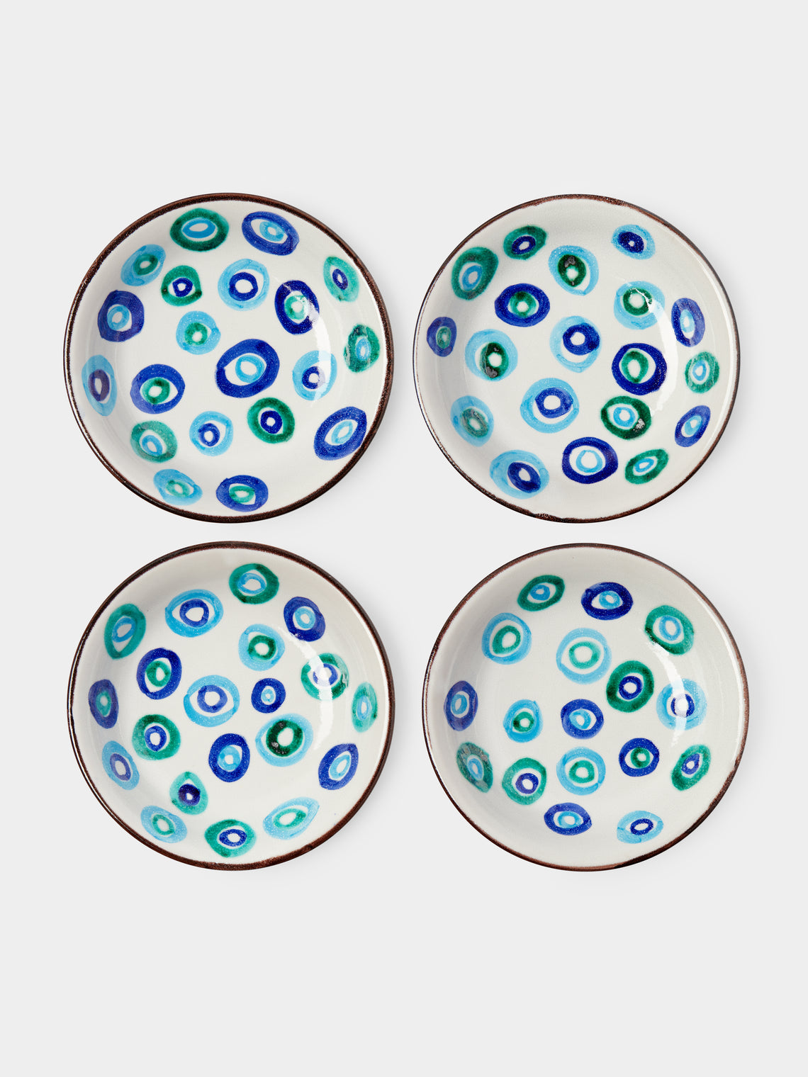Ceramica Pinto - Vietri Hand-Painted Ceramic Pasta Bowls (Set of 4) -  - ABASK