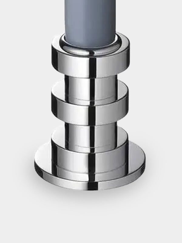 Puiforcat - Ruban Silver-Plated Small Candle Holder - Silver - ABASK