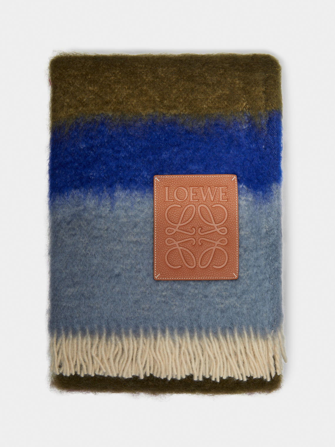 Loewe Home - Mohair Striped Blanket -  - ABASK