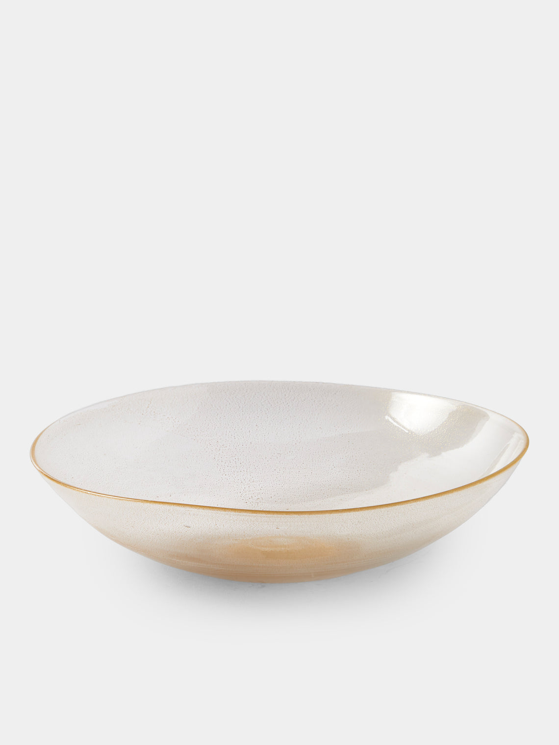 Antique and Vintage - 1960s Murano Glass Bowl - Gold - ABASK - 