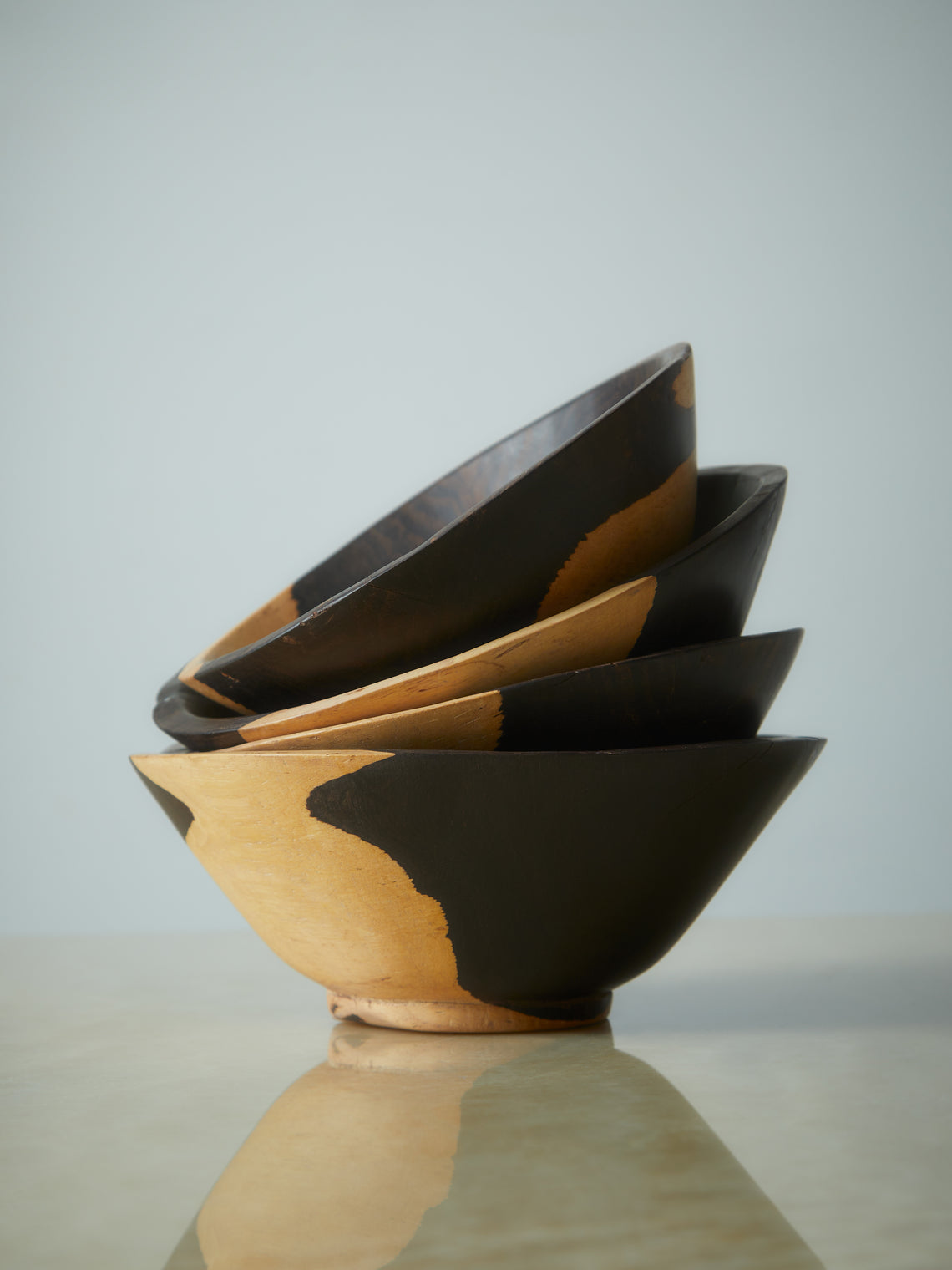 Qäsa Qäsa Carvers - Emmanuel's Hand-Carved Blackwood Bowls (Set of 4) -  - ABASK