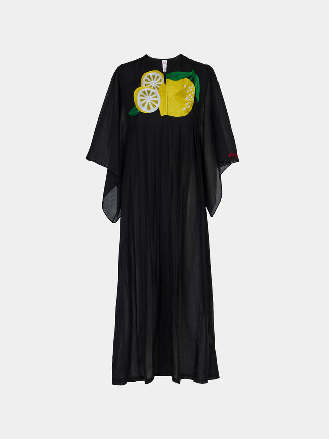 Kilometre Paris - Lemon Embroidered Cotton Dress | One Size -  - ABASK - 